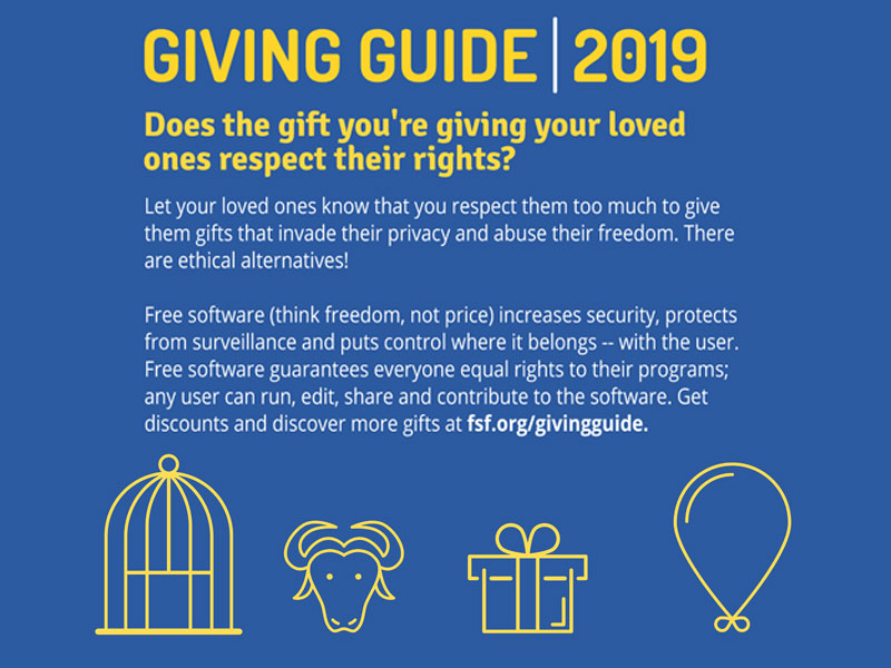 Why giving Free Software this Christmas?