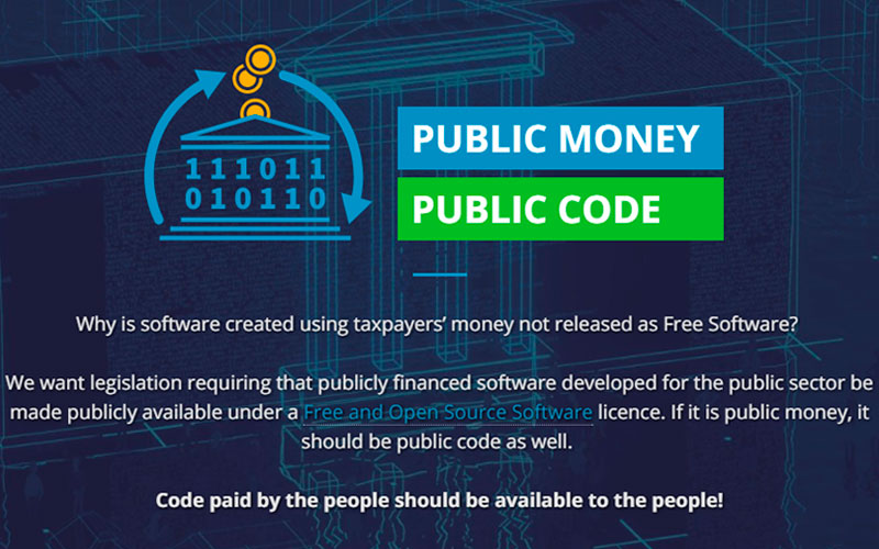 ¿Dinero público? ¡Código público!