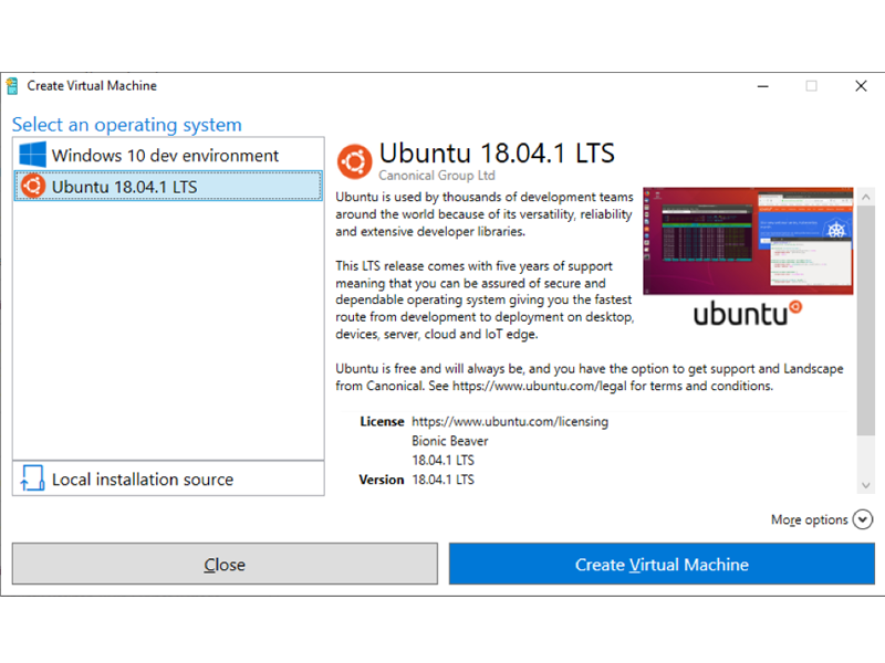 Optimized Ubuntu image for Microsoft Hyper-V