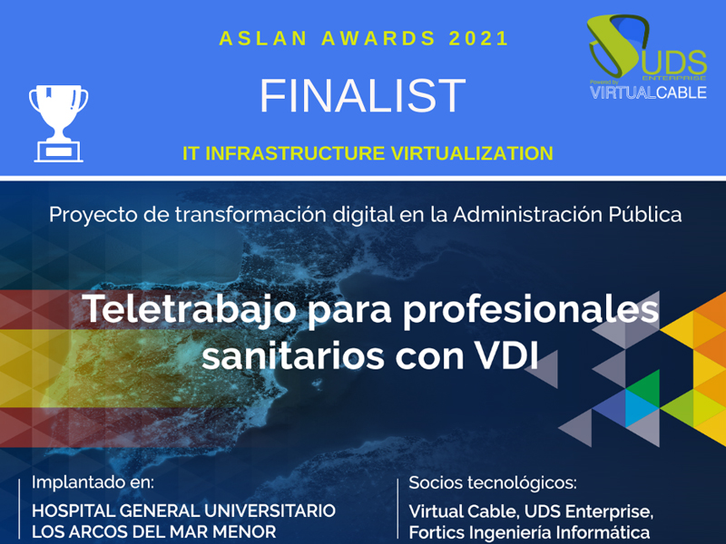 VDI for healthcare with UDS reaches the final of the ASLAN Awards