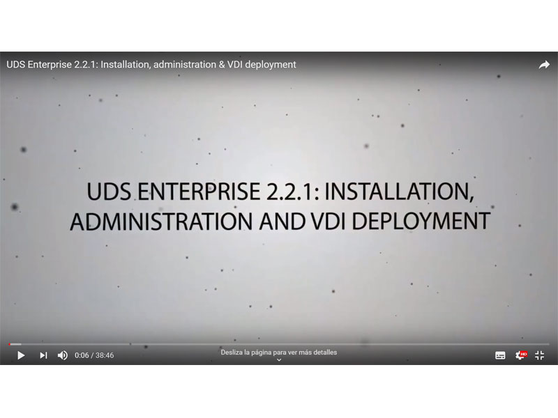 Nuevo vídeo tutorial: Instalar y configurar UDS para VDI