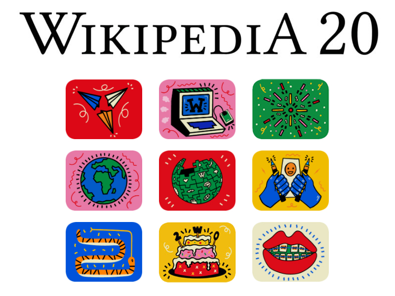 Wikipedia celebrates its 20th virtual birthday party this Friday