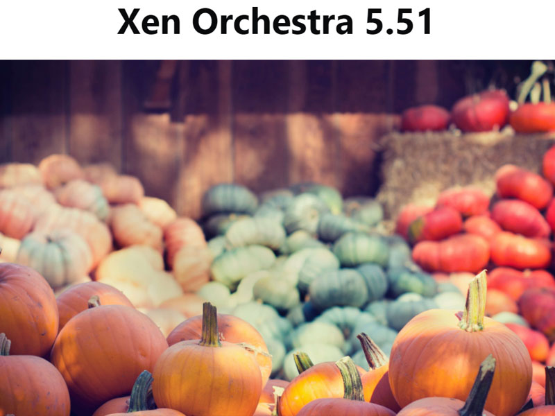 New Xen Orchestra 5.51 version is out